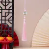 Borla de Nudo de Bambú Estilo Antiguo para Espada Colgante para Bolso DIY Nuevo Estilo Chino Decoración Hanfu Colgante Marcador de Libros