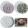 Zongbo Molde de Silicone de Cristal DIY Família Padrão Oco Diário Porta-copos Porta-copos Mandala Gaxeta Molde de Silicone