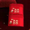 Toallas Rojas de Boda, Recuerdos de Boda para la Novia, un Par de Regalos de Agradecimiento, Nuevos Regalos de Boda para los Recién Casados, Colección de Artículos de Dote de Boda