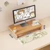 Estación de Trabajo Elevada para Computadora de Escritorio Base para Pantalla Soporte de Almacenamiento para Monitor de Escritorio de Oficina Teclado