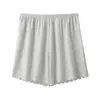Shorts de Segurança Respiráveis de Seda de Gelo, Alta Elasticidade, Fresco e Macio, Amigo da Pele, Anti-Exposição, Calça de Casa com Sensação de Pele Nu 958-1