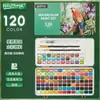 Set de caja de hierro de pigmento de acuarela sólida transfronterizo de 36 colores, pigmento sólido concentrado soluble en agua para viñeteado, 48 colores venta al por mayor de fábrica