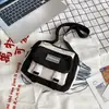 Bolso pequeño de lona para mujer, novedad de 2024, bolso de mensajero informal, bonito y sencillo, bolso de hombro artístico para estudiante, bolso para teléfono