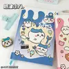 Lindo Cuaderno Cremoso Jiikawa Tapa Dura A5 Rayado Alta Calidad Estudiante Simple Diario de Notas para el Salón de Clases