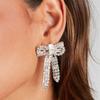 Pendientes de lazo con personalidad, estilo dulce y moderno, para fiestas, con nueva tendencia en joyería transfronteriza entre Europa y Estados Unidos.