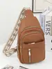 Rishang Bagagem Transfronteiriça Masculina e Feminina Bolsa de Peito Bolsa de Cintura Bolsa de Ombro Único Transversal Moda Casual Portátil Bolsa de Ombro Feminina Fábrica