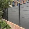 Cerca de Madeira Plástica Cerca de Jardim Barreira Anti-corrosão Cerca de Madeira Painel de Parede de Fechamento para Pátio Externo Terraço Varanda Cerca de Madeira Plástico