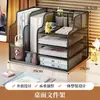 Suporte para documentos para mesa de escritório, organizador de arquivos para mesa, prateleira multicamadas de grande capacidade com porta-canetas para organizar documentos