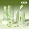 Conjunto de cortador de unhas para bebê, projetado para prevenir cortes acidentais, com cortadores e pinças de unha seguros para bebês, um item essencial para recém-nascidos e bebês