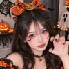 Atuendo de Halloween para Niña Diadema con Cuernos Pequeños de Diablo Pinzas para el Cabello de Fantasma de Dibujos Animados Accesorios para Fotos de Fiesta