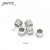 Acessórios de joias YuenZ liga malha contas de furo grande contas pulseira DIY colar com contas 10 * 8MM R35