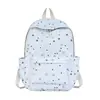 Mochila leve e simples para alunos do ensino fundamental e médio, novo estilo floresta ins de alta aparência fresca, doce e fofa mochila de estrelas