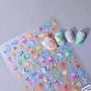 Venda Quente Novo Verão Mundo Oceânico Adesivos para Unhas Vazados em Relevo Venda Quente 3D Frescos Adesivos DIY para Unhas