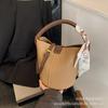 Bolsa de Pão Macia com Padrão Lichia para Mulheres 2026 Nova Tendência Cor Color-Blocking Bolsa de Mão Bolsa Saco Bolsa Transversal Casual Fashion