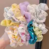 Scrunchie de Alta Qualidade Estilo Coreano para Mulheres, Elástico para Cabelo, Acessório de Cabelo Doce Francês Estilo Ins, Faixa de Cabelo Fofa