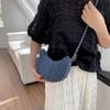 Bolso de mezclilla para mujer, novedad de 2023, moderno bolso cruzado con cadena rómbica, informal, de verano, combinable con todo.