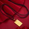 Colgante de la marca Shajin Ping'an Xiangyun Wuyi para hombre y mujer, nuevo colgante de collar de cadena de lana de primavera china de la marca Wuyi