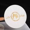 Pegatinas Autoadhesivas Avanzadas de Hot Stamping, Marcas Publicitarias Personalizadas, Calcomanías Personalizadas para Sellar Té, Etiquetas con Logo de Tienda
