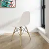 La silla de comedor es ahora una silla minimalista de celebridad de internet, estilo nórdico Eames, adecuada para discusiones de oficina, escritorios de computadora y como una silla elegante para el hogar.