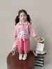 Conjunto de Ropa para Niña Primavera y Otoño 2026 Nueva Moda Ropa de Primavera Infantil Casual Sudadera Deportiva Conjunto de Dos Piezas