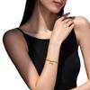Herança Dois Mundos Pulseira de Ouro com Areia de Lótus para Mulheres Ouro de Areia 24K Contas com Transferência Método Antigo