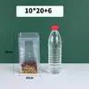 Saco Selável Transparente com Ponto de Selagem Oito Lados Saco Tridimensional Auto-Sustentável com Zíper Saco Selador para Cereais Saco Plástico para Embalagem de Alimentos para Chá