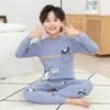 Conjunto de Ropa Interior para Niño y Niña Ropa de Otoño de Cuello Medio para Niños Pantalones de Otoño Suéter de Algodón Cálido de Cuello Medio para Bebé Ropa para el Hogar