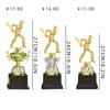Trofeos Pequeños de Plástico Personalizados para Baloncesto Infantil, Fútbol, Danza, Música, Talento, Competiciones Deportivas, Pequeños Trofeos de Hombre Dorado Hechos a Medida