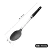 Espátula de silicona para el hogar, cuchara de cocina, resistente a altas temperaturas, no se deforma, no daña la olla, fácil de limpiar, adecuada para servir sopa