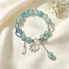 Pulseira de cristal novo estilo para mulheres, pulseira de vidro estilo ins para estudantes, pulseira de estrela estilo minimalista para casais, atacado