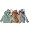 Conjunto de Punto para Bebé Otoño e Invierno para Niños y Niñas, Lindo Conjunto de Dos Piezas de Punto con Capucha de Conejo, Ropa para Recién Nacidos