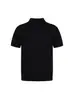 Camisa Polo de Malha de Cor Sólida com Manga Curta Estilo Old Money de Luxo Americano para Homens e Mulheres, Nova Tendência de Camiseta Casual Solta de Verão