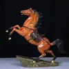 Estatueta de Cavalo de Cobre Puro para Sucesso Imediato, Ornamento Colorido de Cavalo de Cobre para Decoração de Casa, Sala de Estar, Escritório, Presente para Inauguração de Casa, Cerimônia de Abertura, Artesanato