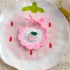 Baberos Tejidos a Mano para Gatitos Pequeños, Muñecas Navideñas, Baberos Mini de Hilo para Saliva, Muñecas Lindas de Algodón, Decoraciones de Disfraces al por Mayor
