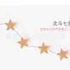 Ganchos de Madera Maciza con Forma de Estrella, Lindos Ganchos Decorativos de Luna Adhesivos, Ganchos de Madera Simples para Pared sin Taladro, Flor Nube