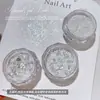 Polvo Iluminador Blanco Luna de Alto Brillo, Accesorios para Uñas Artísticas, Artículo Popular de Celebridades de Internet, Polvo Fino de Diamante Espejo, Decoración de Uñas de Polvo Ópalo