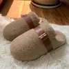 2025 Nuevas Pantuflas de Algodón Cálidas Engrosadas para Mujer, de Interior para el Hogar, Otoño e Invierno, Pantuflas Rellenas para Mujer, Pareja de Hogar