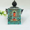 Novo Oito Guardiões da Vida 12 Signos Zodiacais Pintado à Mão Dourado Semi-pintado à Mão Thangka Núcleo Vermelho Puxian Tang Tela