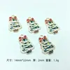 Pingentes de Árvore de Natal Mais Vendidos Acessórios de Liga Chaveiro Colar Pulseira Enfeites Artesanais Enfeites de Árvore de Liga Esmaltada