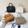 Bolso de Lujo Togo de Piel de Vaca de Primera Capa para Mujer, Bolso Grande Simple con Forma de Concha, Bolso Platinum J Wing