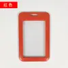 Porta-Cartão Transparente Dupla Face com Tampa Deslizante para Cartões de Refeição, Cartões de Campus, Crachás de Trabalho, Cordão de Pescoço, Protetor de Cartão de Identidade e Porta-Cartão de Controle de Acesso