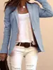 Nuevo blazer de manga larga ajustado para mujer, de comercio exterior 2026, europeo y americano, para Amazon transfronterizo, adecuado para el trabajo