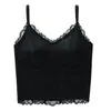 Camisola de Encaje para Mujer, Fresca y Sexy con un Hermoso Diseño en la Espalda, Adecuada para Usar como Prenda Exterior en Primavera y Verano, con Copas Integradas, Camisola Básica para Mujer