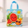 Sacolas de Presente para Festa de Frutas de Verão Mais Vendidas Transfronteiriças Sacolas de Tecido Não Tecido Atacado Desenho Animado Impresso Sacolas de Doces de Halloween