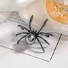 Broche de Araña Negra de Pedrería para Halloween Pin Metálico Vintage Broche Coreano Personalizado para Mujer Joyería al por Mayor