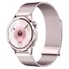 Aplicable a la correa del reloj Huawei GT7 de dos secciones, doble magnética, acero inoxidable milanés, pasador fijo, correa de reloj Huawei 18/22mm