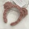 Tiara Fofa de Urso de Pelúcia para Lavar o Rosto, Presilha de Cabelo da Moda, Tiara, Acessório de Cabelo, Faixa de Cabelo para Mulheres, Acessório de Cabelo de Outono e Inverno
