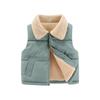Nova Colete de Algodão Infantil Fora de Temporada 2026, Forrado com Lã Fleece e Espessado para Meninos e Meninas, Roupa Externa de Lã de Cordeiro, Transfronteiriço