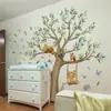 Nuevas Pegatinas de Pared Creativas de Dibujos Animados de Animales y Plantas del Bosque para Sala de Estar, Dormitorio, Habitación Infantil, Pegatinas de Pared Decorativas Autoadhesivas al por Mayor