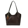 Yuezi 2026 Outono/Inverno Nova Moda Retrô Bolsa de Grande Capacidade Tendência Versátil Bolsa Tote Casual Bolsa de Ombro Única para o Dia a Dia